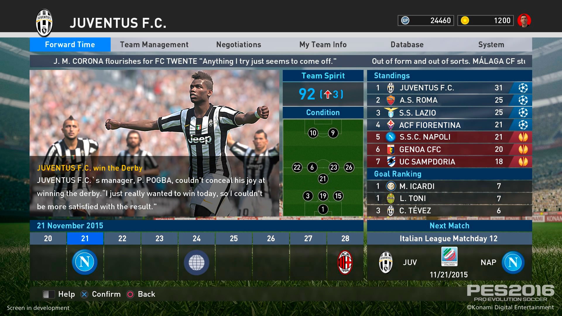 Pro Evolution Soccer 2016 - Imagen 25